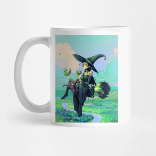 Green Field Witch Mug